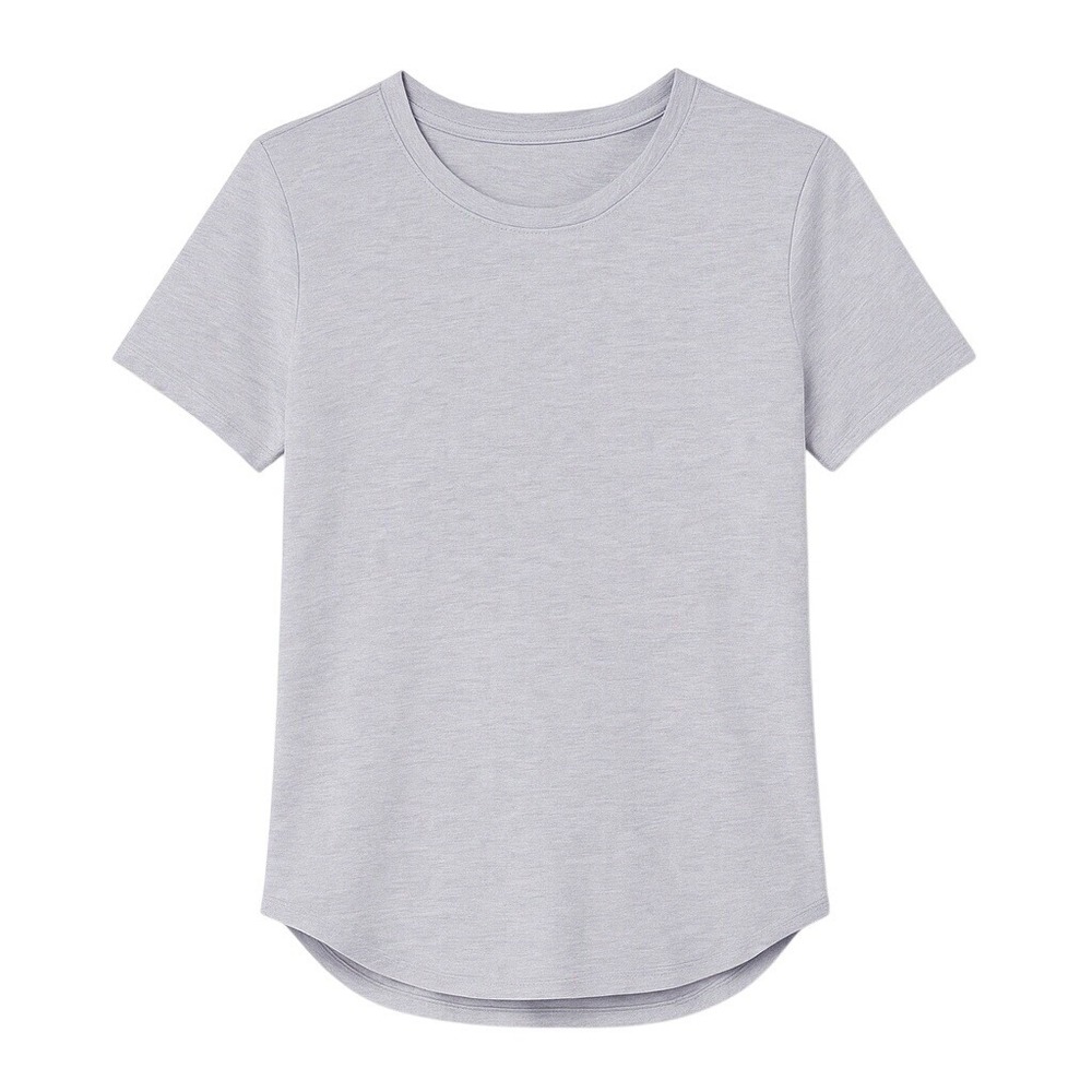 Daily Ritual‎ T Shirt Womens Small Lavender Cotton Roll Sleeve Crewneck NWT Soft
